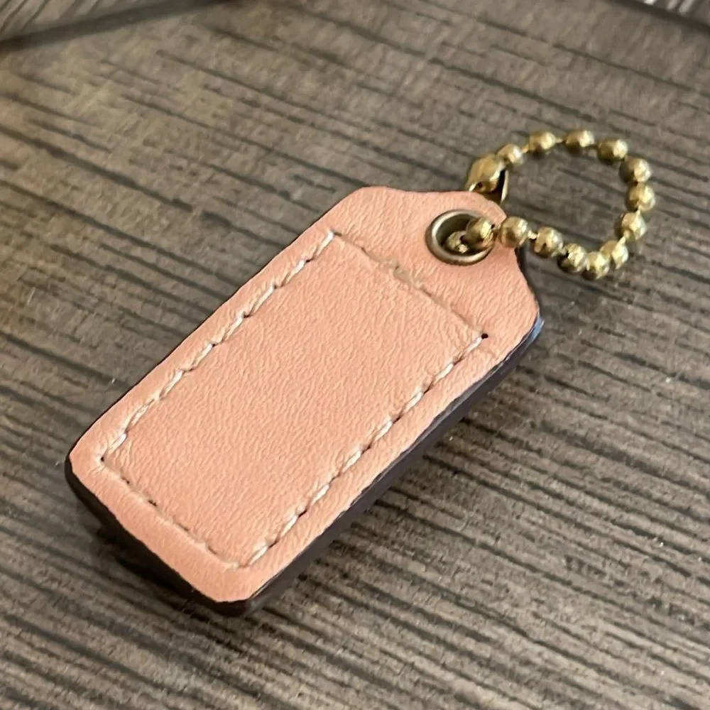 Vintage Coach Light Peach or Flesh Colored Mini Hangtag